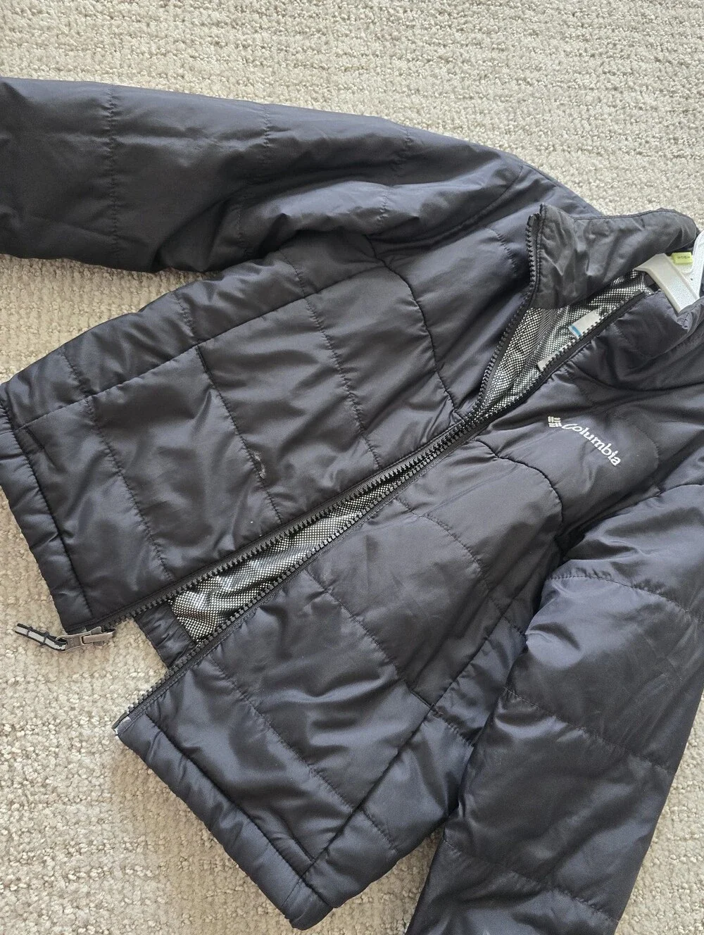 Columbia Kids Black Quilted Puffer Jacket